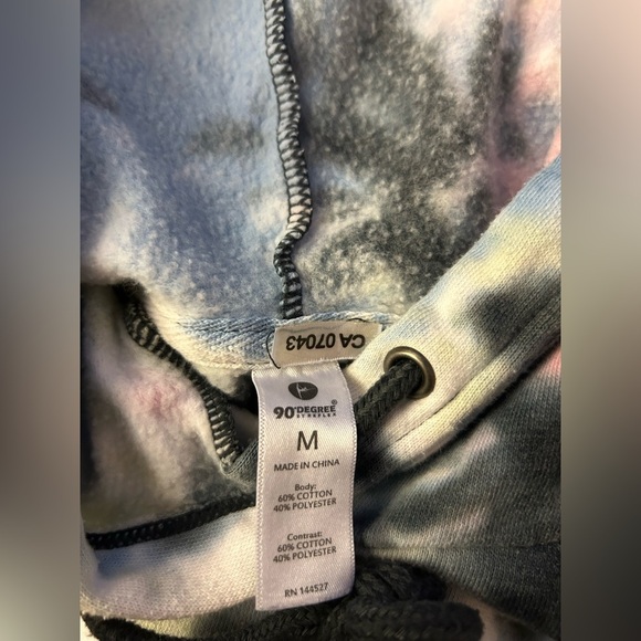 Tie-Dye Women's Crop Hoodie - Picture 3 of 3